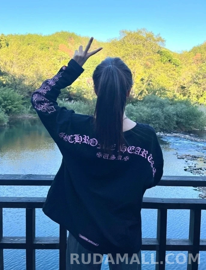 크롬하츠 크롬하츠 프린트 와플 긴팔 티셔츠 상세 이미지
