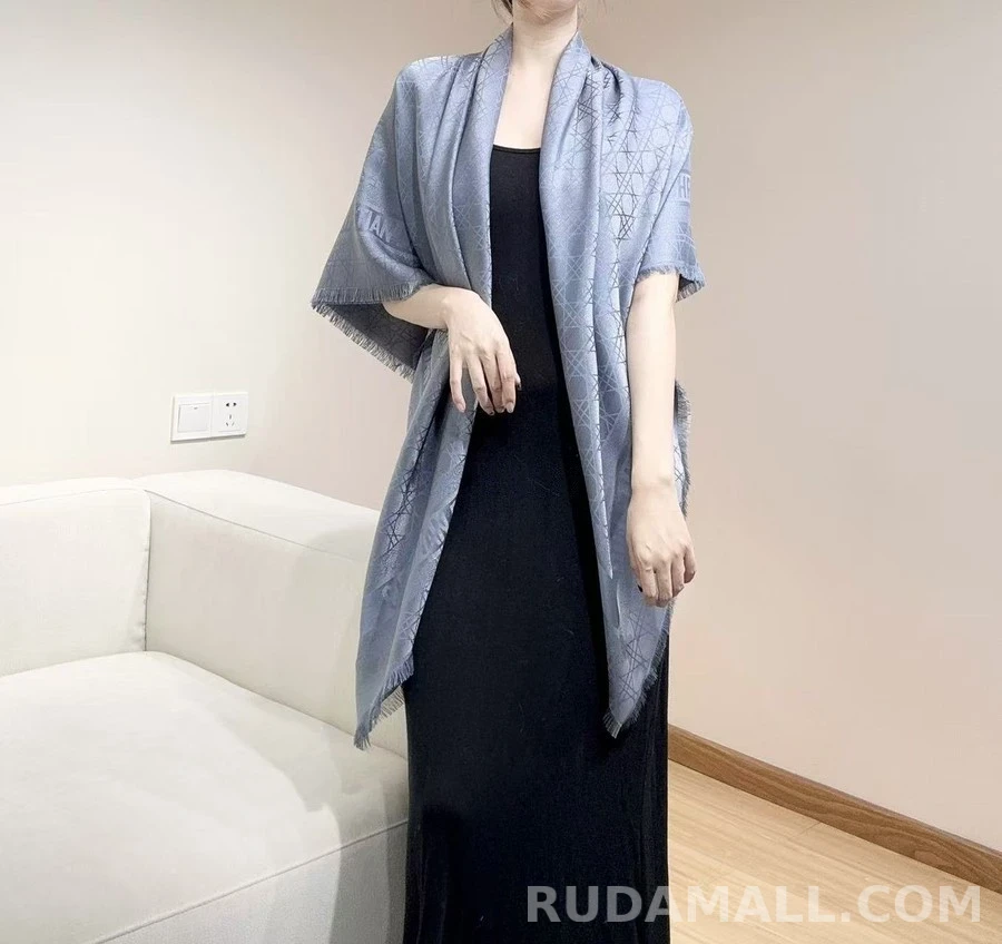 디올 디올 까나쥬 패턴 숄 스카프 상세 이미지