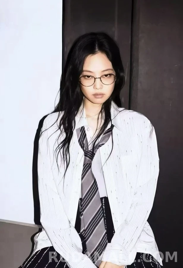 샤넬 샤넬 세로 스트라이프 물방울 프린트 셔츠 상세 이미지