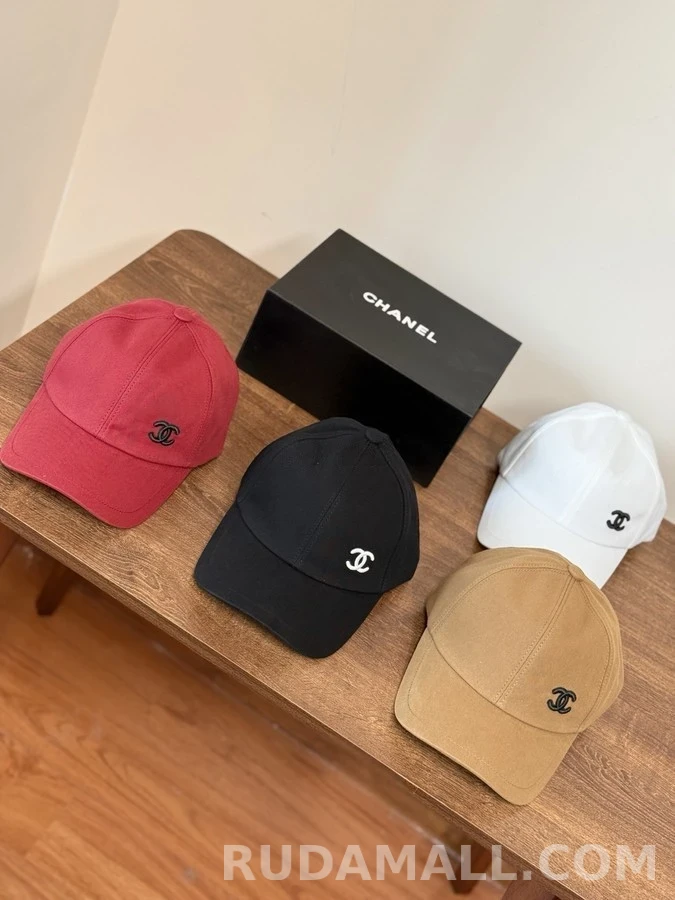 샤넬 샤넬 쌍C 자수 코튼 베이스볼 캡 상세 이미지