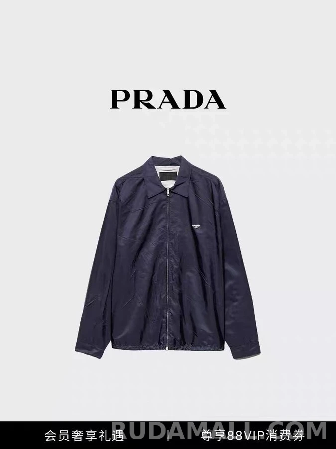 프라다 프라다 Re-nylon 풀집업 셔츠 상세 이미지