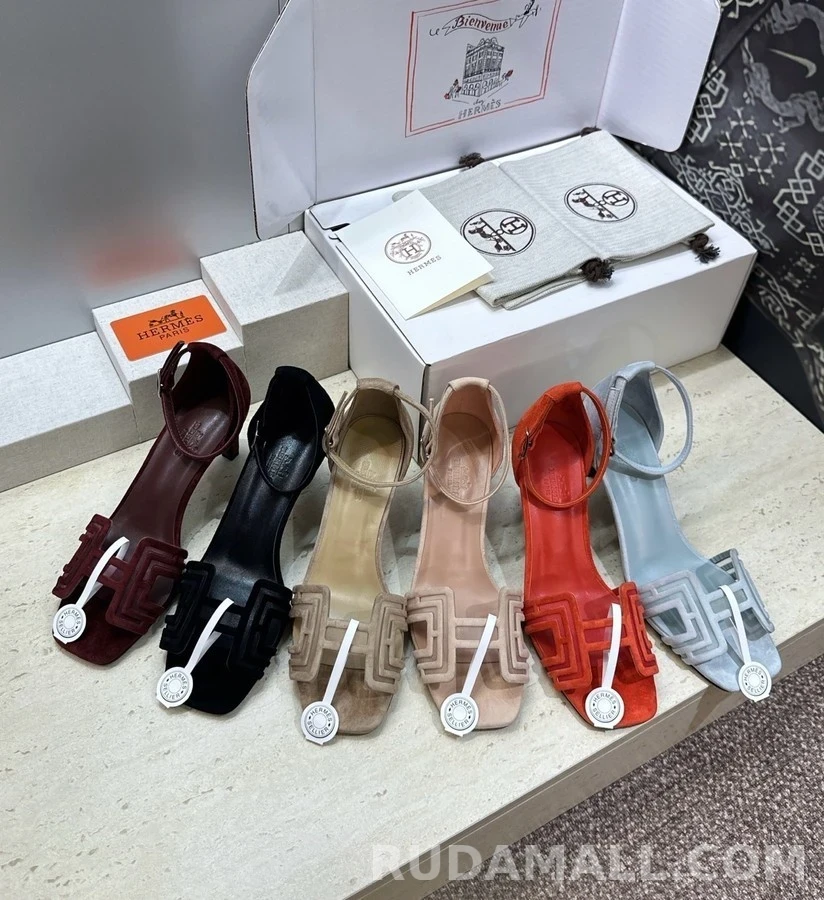 에르메스 에르메스 켈리 버클 컷아웃 샌들 상세 이미지