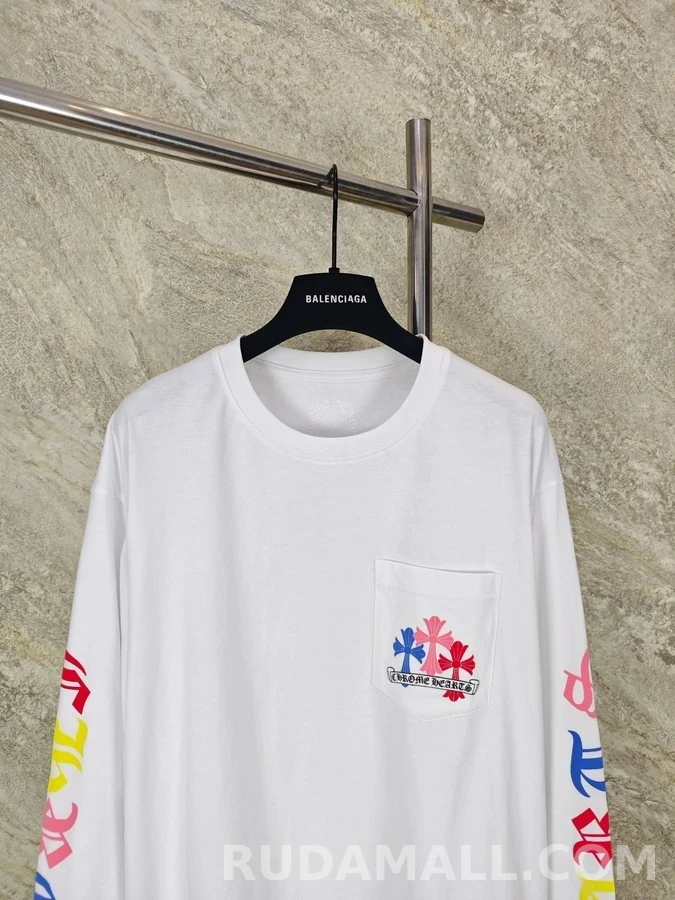 크롬하츠 크롬하츠 컬러 크로스 긴팔 티셔츠 상세 이미지