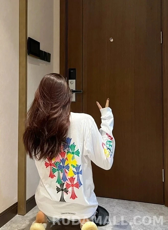 크롬하츠 크롬하츠 컬러 크로스 긴팔 티셔츠 상세 이미지
