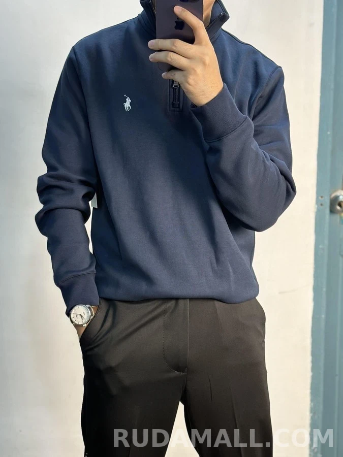 폴로 랄프 로렌 폴로 랄프 로렌 스탠드넥 하프집업 니트 상세 이미지
