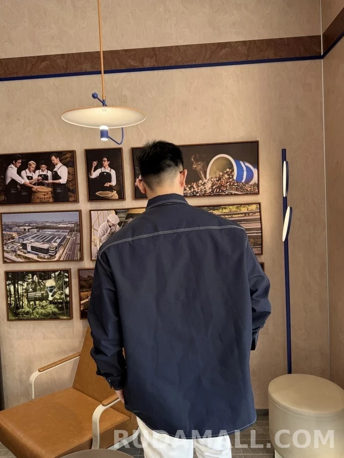펜디 펜디 자수 콘트라스트 스티치 셔츠 상세 이미지