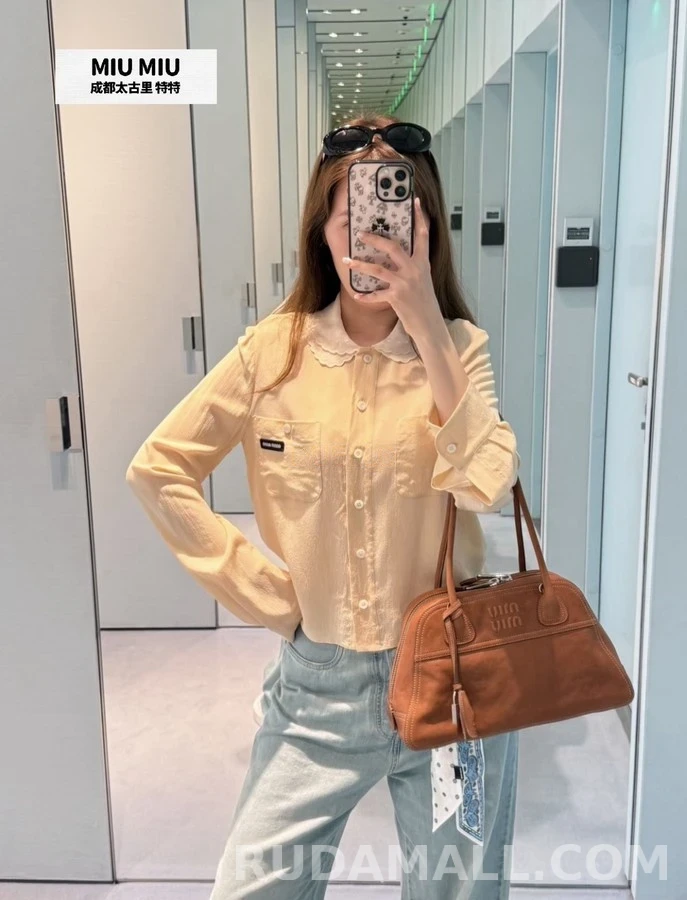 미우미우 미우미우 피터팬 카라 셔츠 상세 이미지