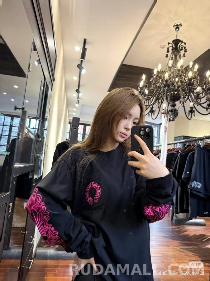 크롬하츠 크롬하츠 말발굽 플라워 긴팔 티셔츠 상세 이미지