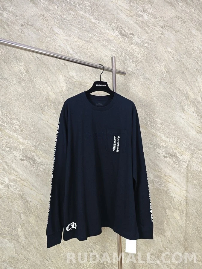 크롬하츠 크롬하츠 대형 크로스 긴팔 티셔츠 상세 이미지