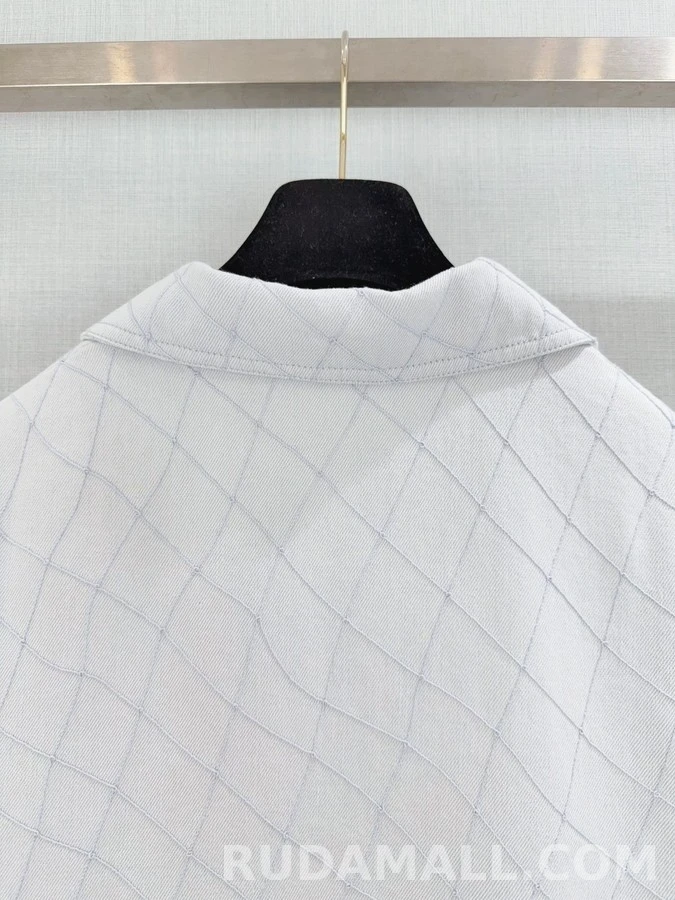 샤넬 샤넬 퀼팅 폴로넥 데님 셔츠 상세 이미지