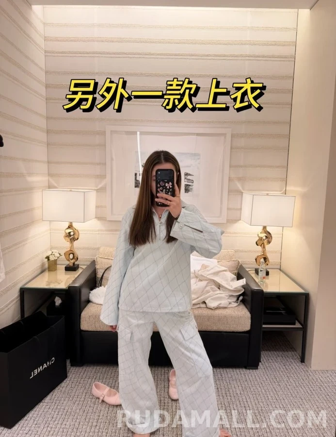 샤넬 샤넬 퀼팅 폴로넥 데님 셔츠 상세 이미지