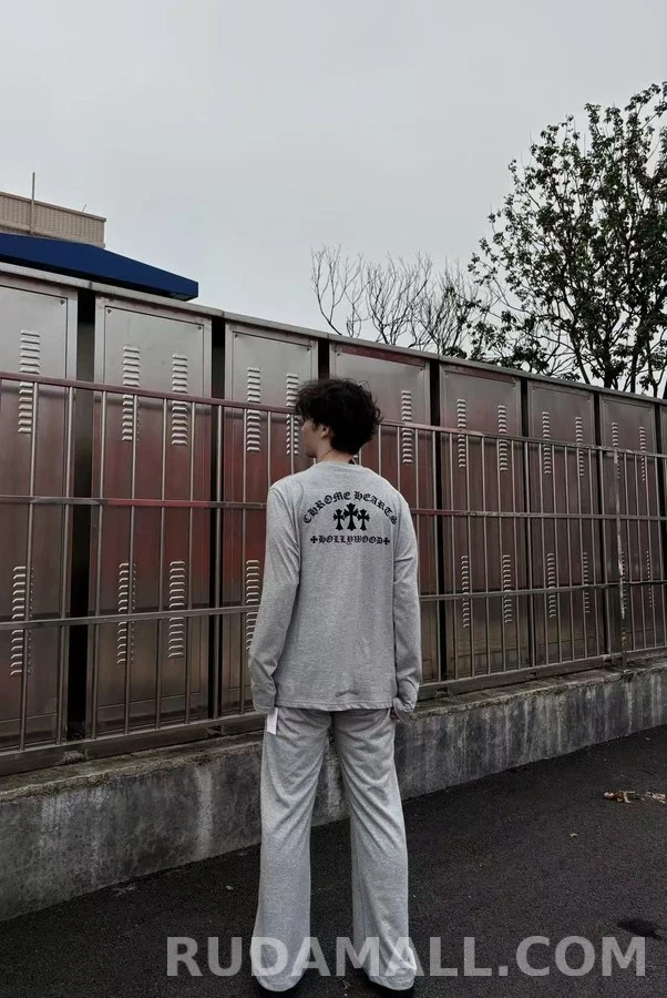 크롬하츠 크롬하츠 크로스 플록 긴팔 티셔츠 상세 이미지