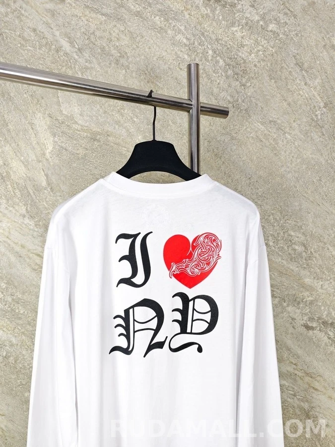 크롬하츠 크롬하츠 I ❤️ ND 레터링 긴팔 티셔츠 상세 이미지