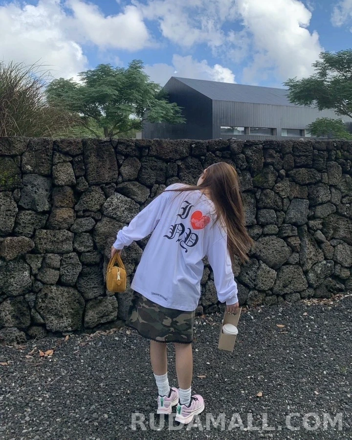 크롬하츠 크롬하츠 I ❤️ ND 레터링 긴팔 티셔츠 상세 이미지