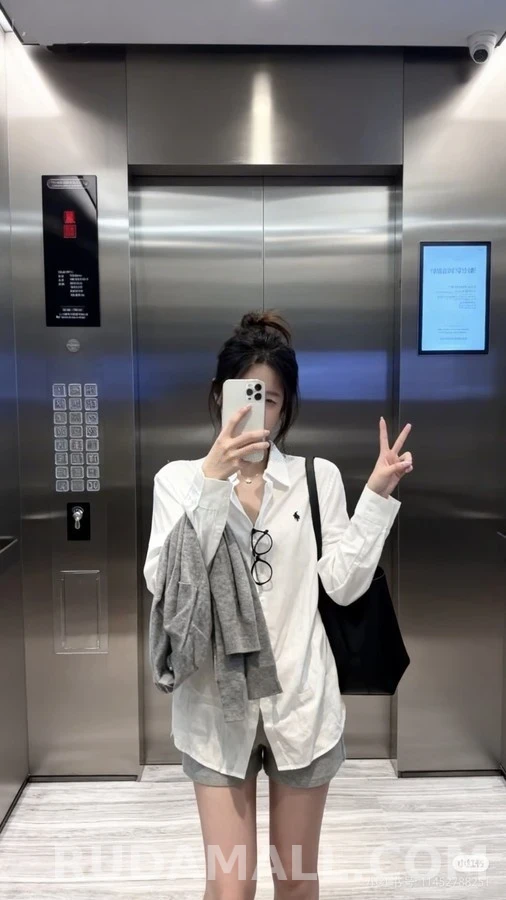 폴로 랄프 로렌 폴로 랄프 로렌 폴로 플레이어 자수 셔츠 상세 이미지