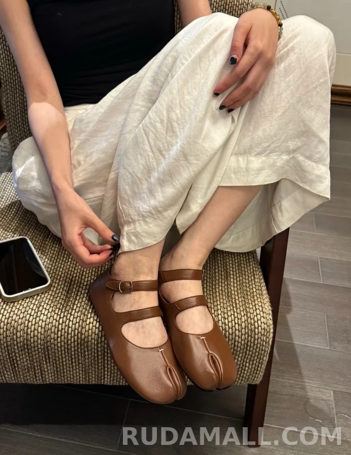메종 마르지엘라 메종마르지엘라 더블 스트랩 메리제인 플랫 슈즈 상세 이미지