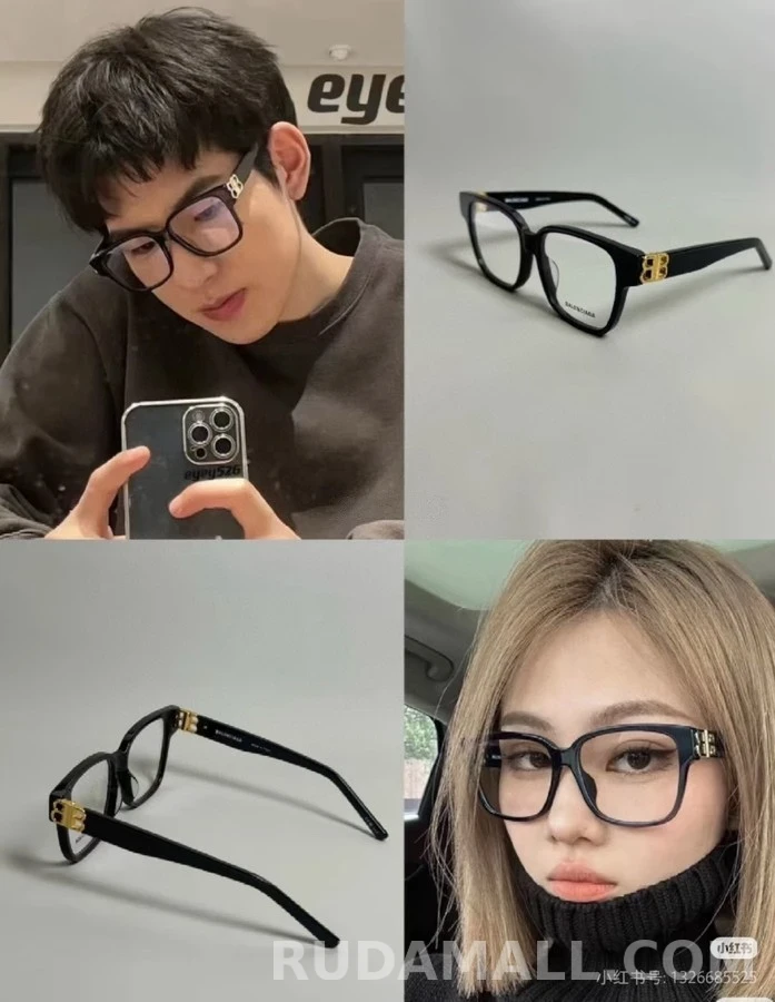 발렌시아가 발렌시아가 로고 스퀘어 프레임 안경 상세 이미지