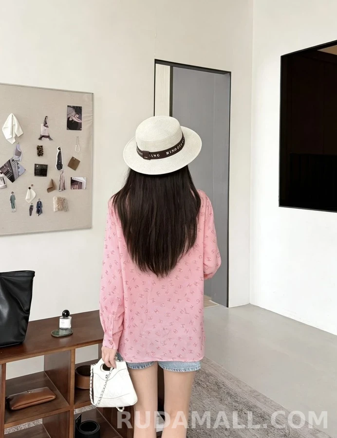 샤넬 샤넬 로고 프린트 셔츠 상세 이미지