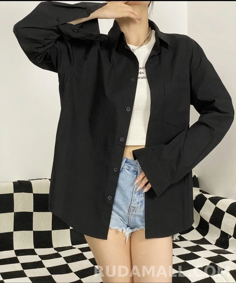 발렌시아가 발렌시아가 후면 레터링 로고 셔츠 상세 이미지