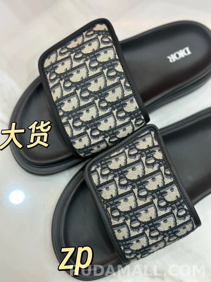 디올 디올 오블리크 모노그램 벨크로 슬라이드 상세 이미지