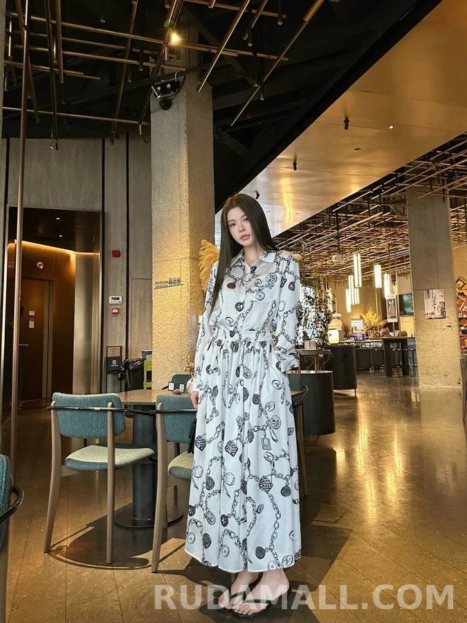 샤넬 샤넬 체인 프린트 셔츠 상세 이미지