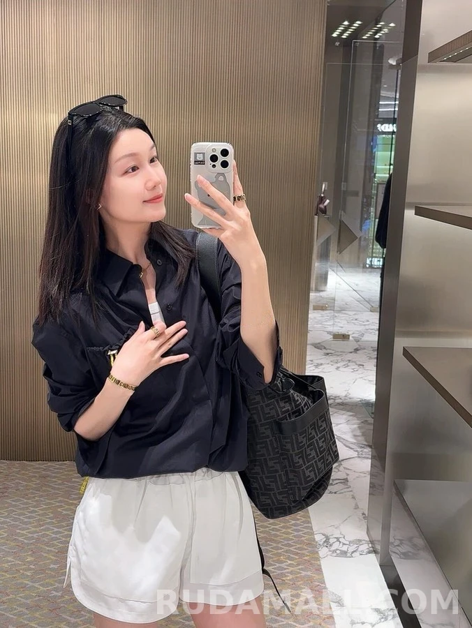 펜디 펜디 드로스트링 패치 포켓 셔츠 상세 이미지