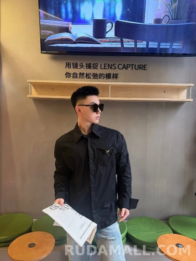 펜디 펜디 드로스트링 패치 포켓 셔츠 상세 이미지