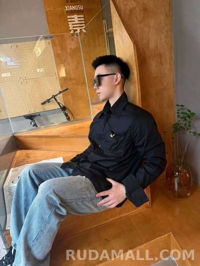 펜디 펜디 드로스트링 패치 포켓 셔츠 상세 이미지