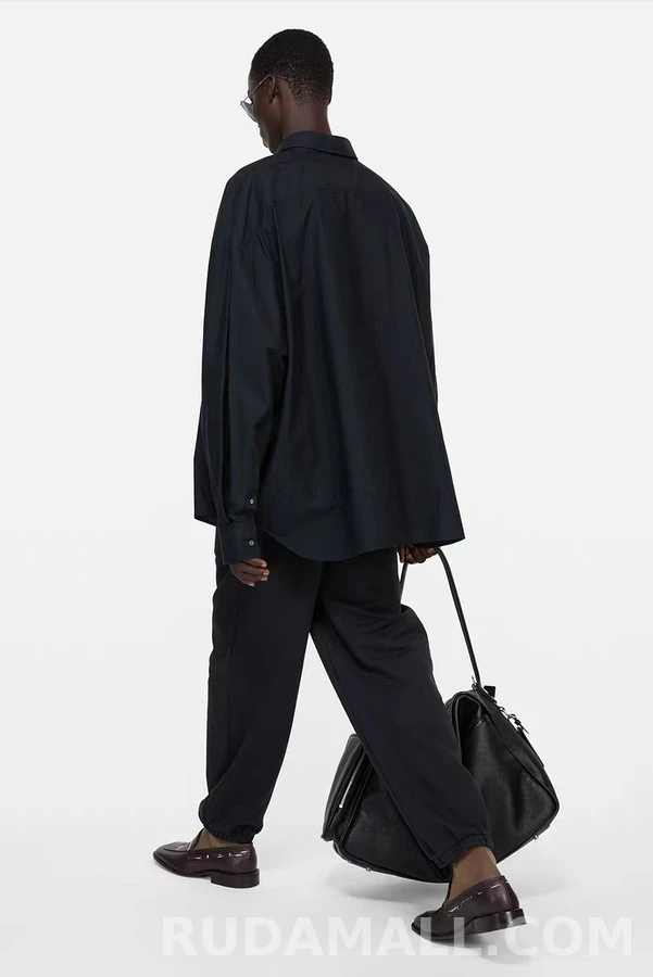 아크네 스튜디오 아크네 스튜디오 자카드 로고 스트라이프 셔츠 상세 이미지