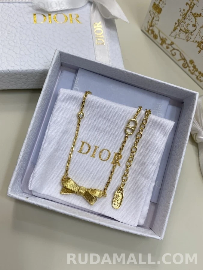 디올 디올 리본 목걸이 상세 이미지