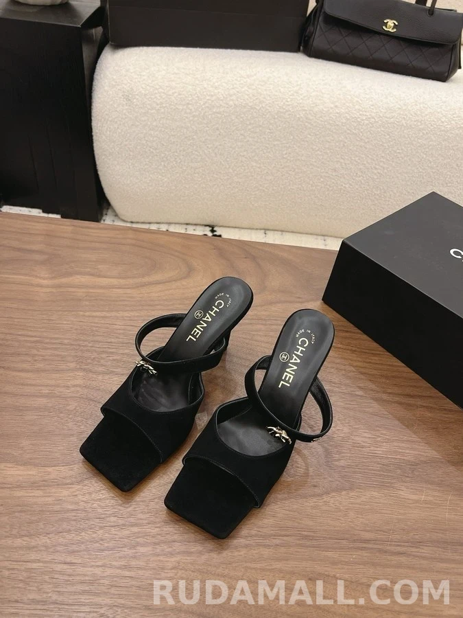 샤넬 샤넬 로고 카멜리아 뮬 상세 이미지