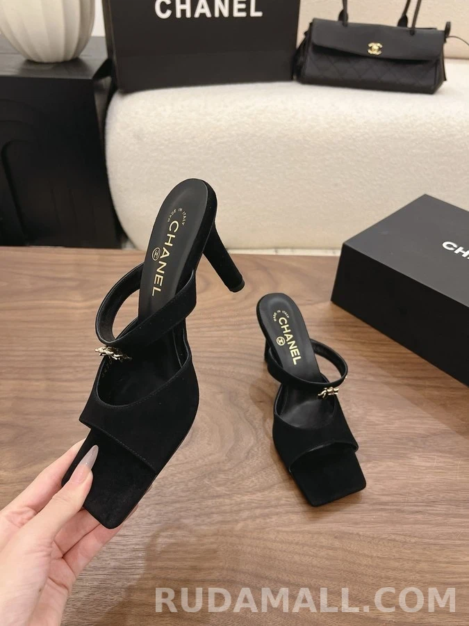 샤넬 샤넬 로고 카멜리아 뮬 상세 이미지