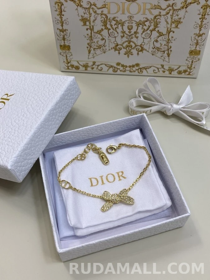 디올 디올 다이아몬드 보우 팔찌 상세 이미지