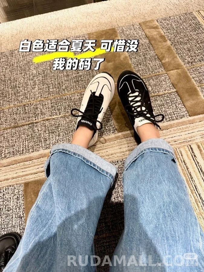 샤넬 샤넬 색상 배색 두께 솔 스니커즈 상세 이미지