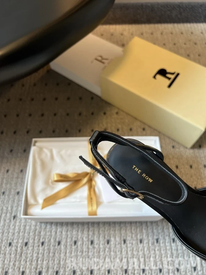 더로우 더로우 포인티드 토 앵클 스트랩 키튼 힐 상세 이미지