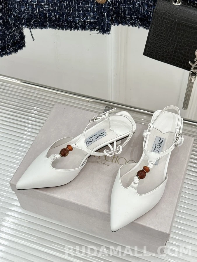 지미추 지미추 Lauri 50 앰버 비즈 스트랩 힐 상세 이미지