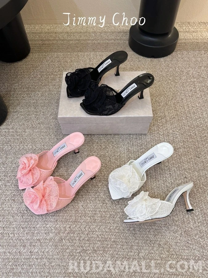 지미추 지미추 레이스 스퀘어토 힐 뮬 상세 이미지