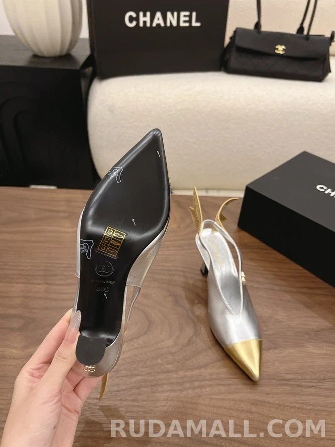 샤넬 샤넬 핀 슬링백 힐 상세 이미지