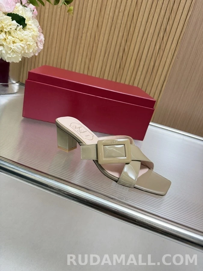 로저 비비에 로저비비에 스퀘어 버클 뮬 샌들 상세 이미지