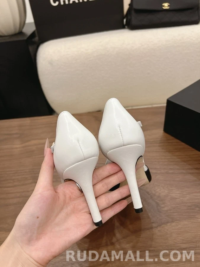 샤넬 샤넬 투톤 T스트랩 힐 상세 이미지