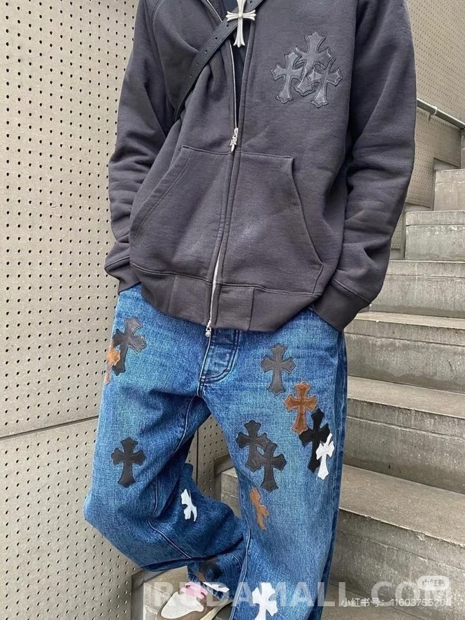 크롬하츠 크롬하츠 크로스 패턴 후드 집업 상세 이미지