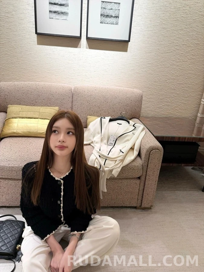 샤넬 샤넬 크로셰 트림 니트 가디건 상세 이미지