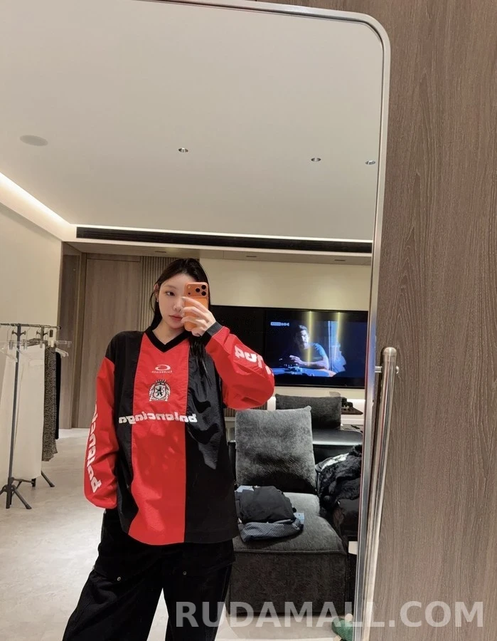 발렌시아가 발렌시아가 컬러블록 롱슬리브 저지 상세 이미지
