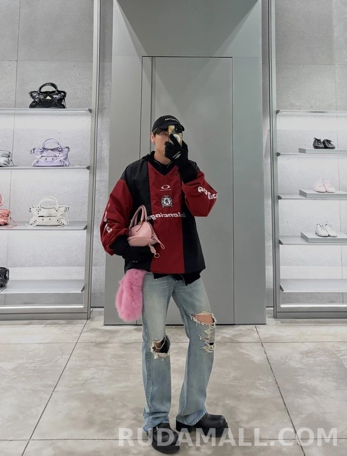 발렌시아가 발렌시아가 컬러블록 롱슬리브 저지 상세 이미지
