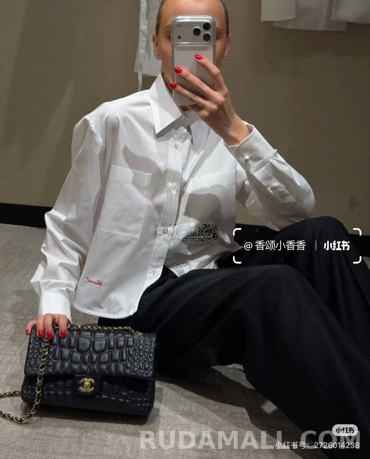 샤넬 샤넬 자수 체인 긴팔 티셔츠 상세 이미지