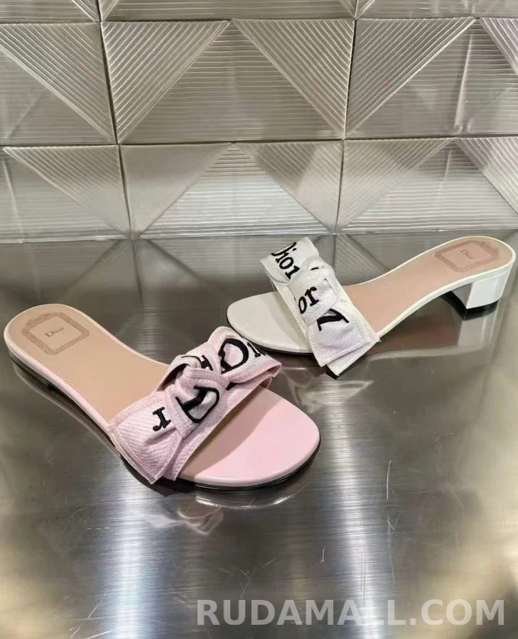 디올 디올 J'A 보우 블록힐 샌들 상세 이미지