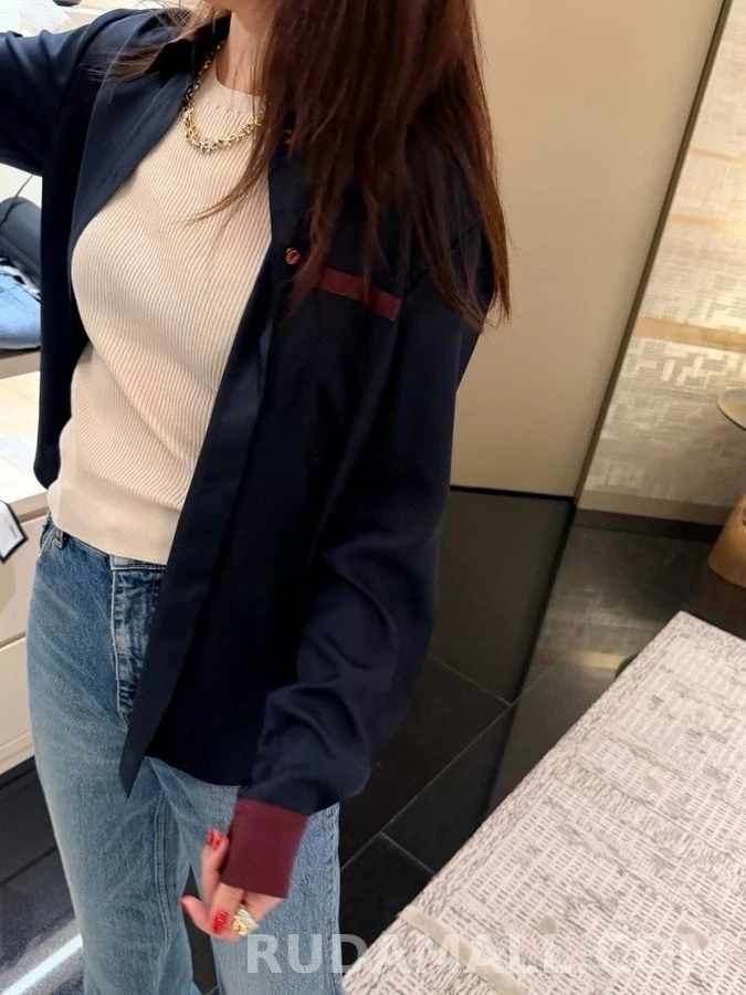 샤넬 샤넬 로고 투톤 체인 목걸이 상세 이미지