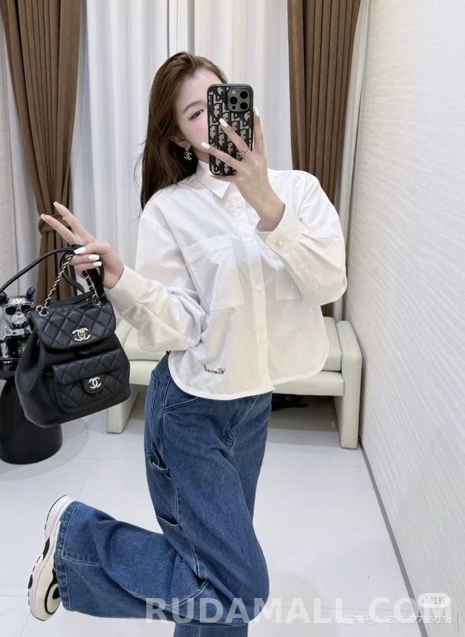 샤넬 샤넬 크롭 셔츠 상세 이미지