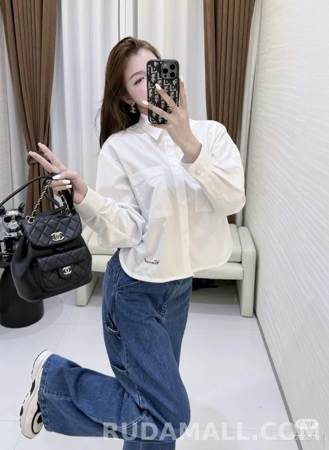 샤넬 샤넬 크롭 셔츠 상세 이미지