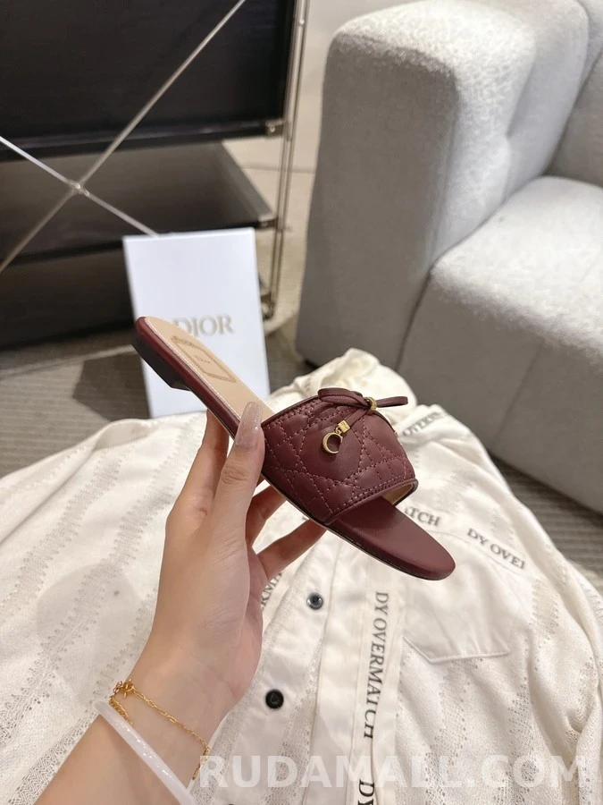 디올 디올 카나쥬 보우 슬리퍼 상세 이미지